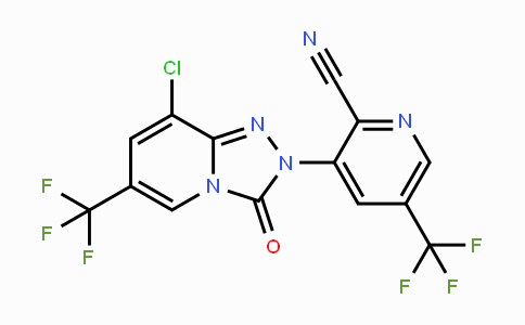 CAS No. 1823188-38-0, 3-(8-Chloro-3-oxo-6-(trifluoromethyl)-[1,2,4]triazolo[4,3-a]pyridin-2(3H)-yl)-5-(trifluoromethyl)picolinonitrile