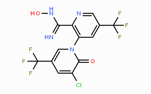CAS No. 1823184-27-5, (E/Z)-3-chloro-N'-hydroxy-2-oxo-5,5'-bis(trifluoromethyl)-2H-[1,3'-bipyridine]-2'-carboximidamide