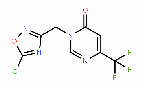 CAS No. 1823182-95-1, 3-((5-Chloro-1,2,4-oxadiazol-3-yl)methyl)-6-(trifluoromethyl)pyrimidin-4(3H)-one