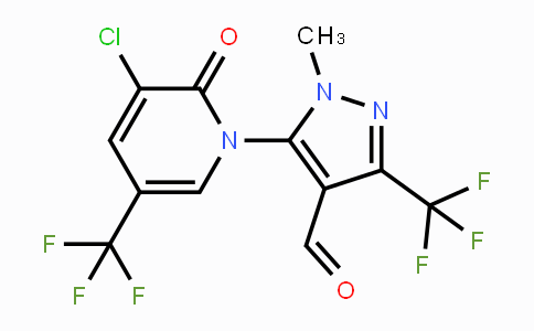 CAS No. 1823188-14-2, 5-(3-Chloro-2-oxo-5-(trifluoromethyl)pyridin-1(2H)-yl)-1-methyl-3-(trifluoromethyl)-1H-pyrazole-4-carbaldehyde