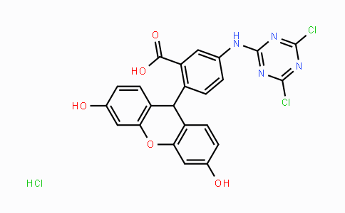 CAS No. 51306-35-5, 5-DTAF;5-(4,6-Dichloro-s-triazin-2-ylamino)fluorescein hydrochloride