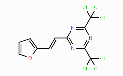 CAS No. 154880-05-4, 2-[2-(Furan-2-yl)vinyl]-4,6-bis(trichloromethyl)-1,3,5-triazine