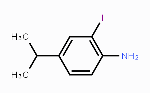 CAS No. 76842-15-4, 2-IODO-4-(1-METHYLETHYL)BENZENAMINE