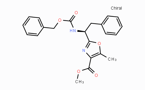 CAS No. 208665-33-2, Methyl 2-[(1S)-1-{[(benzyloxy)carbonyl]amino}-2-phenylethyl]-5-methyl-1,3-oxazole-4-carboxylate