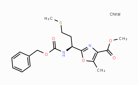 CAS No. 1418113-62-8, Methyl 2-[(1S)-1-{[(benzyloxy)carbonyl]amino}-3-(methylsulfanyl)propyl]-5-methyl-1,3-oxazole-4-carboxylate
