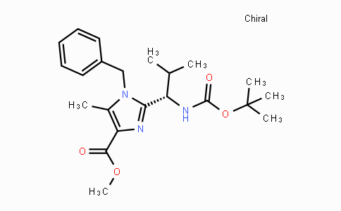 CAS No. 790663-95-5, Methyl 1-benzyl-2-{(1S)-1-[(tert-butoxycarbonyl)amino]-2-methylpropyl}-5-methyl-1H-imidazole-4-carboxylate