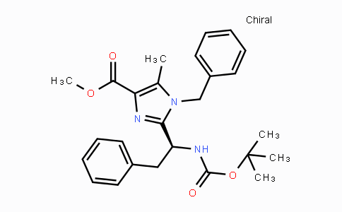 CAS No. 1418114-07-4, Methyl 1-benzyl-2-{(1S)-1-[(tert-butoxycarbonyl)amino]-2-phenylethyl}-5-methyl-1H-imidazole-4-carboxylate