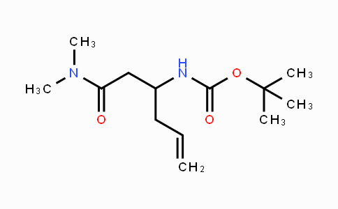 CAS No. 1379812-27-7, N-Boc-(+/-)-3-amino-hex-5-endimethylamide