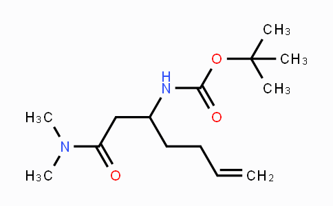 CAS No. 1379812-35-7, N-Boc-(+/-)-3-amino-hept-6-endimethylamide
