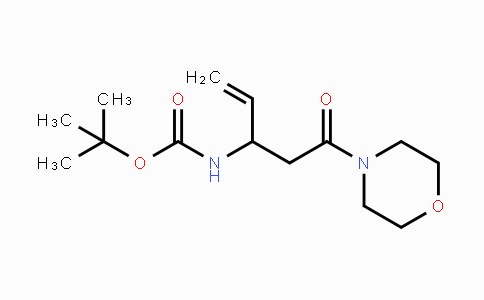 CAS No. 1379812-21-1, N-Boc-(+/-)-3-aminopent-4-en-(morpholin-4-yl)-amide