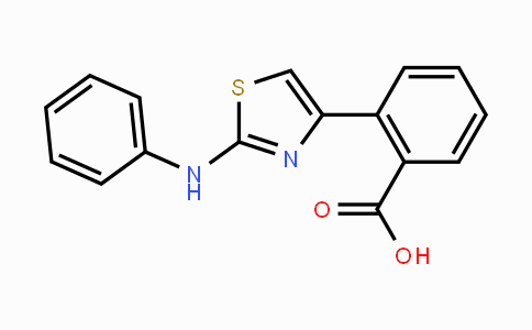CAS No. 303150-09-6, 2-(2-Anilino-1,3-thiazol-4-yl)benzene-carboxylic acid