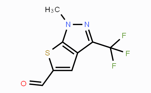 CAS No. 886360-61-8, 1-Methyl-3-(trifluoromethyl)-1H-thieno-[2,3-c]pyrazole-5-carbaldehyde