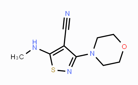 CAS No. 338422-41-6, 5-(Methylamino)-3-morpholino-4-isothiazolecarbonitrile
