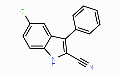 CAS No. 24139-17-1, 5-Chloro-3-phenyl-1H-indole-2-carbonitrile