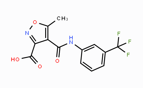 CAS No. 339012-83-8, 5-Methyl-4-{[3-(trifluoromethyl)anilino]carbonyl}-3-isoxazolecarboxylic acid