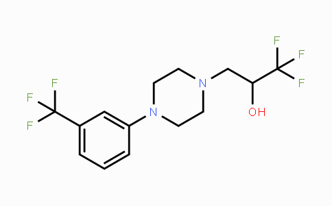 CAS No. 453557-82-9, 1,1,1-Trifluoro-3-{4-[3-(trifluoromethyl)phenyl]-piperazino}-2-propanol