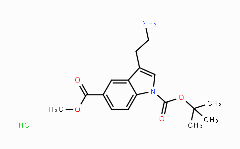 CAS No. 1171456-52-2, 1-(tert-Butyl) 5-methyl 3-(2-aminoethyl)-1H-indole-1,5-dicarboxylate hydrochloride