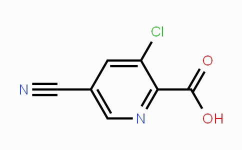 CAS No. 1200497-81-9, 3-Chloro-5-cyano-2-pyridinecarboxylic acid