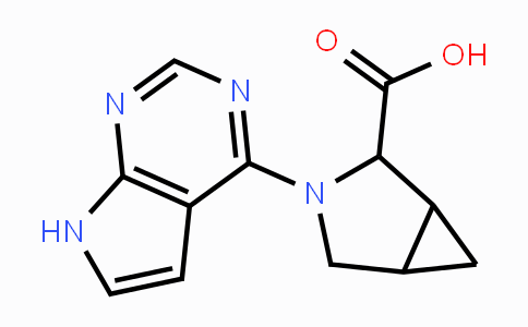 CAS No. 1296172-33-2, 3-{7H-Pyrrolo[2,3-d]pyrimidin-4-yl}-3-azabicyclo-[3.1.0]hexane-2-carboxylic acid