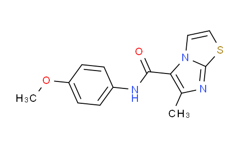 672951-44-9 | Imidazo[2,1-b]thiazole-5-carboxamide, N-(4-methoxyphenyl)-6-methyl-