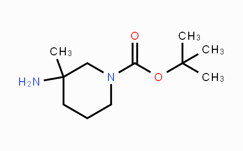 CAS No. 1158759-06-8, tert-Butyl 3-amino-3-methyl-piperidine-1-carboxylate
