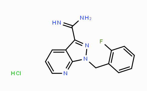 CAS No. 256499-19-1, 1-(2-Fluoro-benzyl)-1H-pyrazolo[3,4-b]pyridine-3-carboxamidine hydrochloride