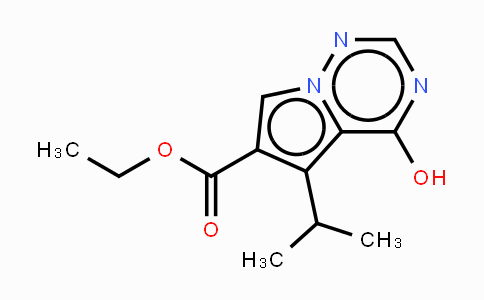 CAS No. 651744-40-0, Ethyl 4-hydroxy-5-isopropylpyrrolo[1,2-f][1,2,4]triazine-6-carboxylate