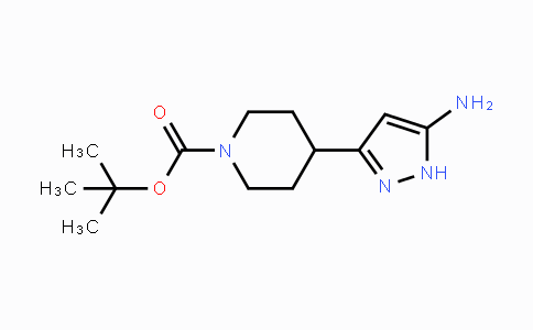 CAS No. 1169563-99-8, 4-(5-Amino-1H-pyrazol-3-yl)-piperidine-1-carboxylic acid tert-butyl ester