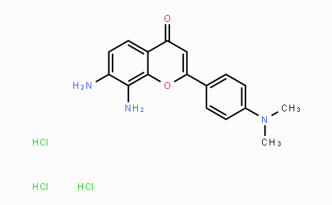 CAS No. 1258638-65-1, 7,8-Diamino-2-(4-(dimethylamino)phenyl)-4H-chromen-4-one trihydrochloride