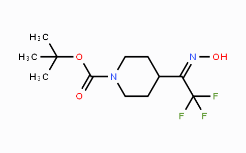 CAS No. 1313739-03-5, tert-Butyl 4-(2,2,2-Trifluoro-1-(hydroxyimino)-ethyl)piperidine-1-carboxylate