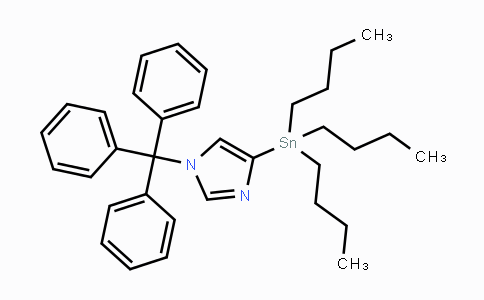 CAS No. 208934-35-4, 4-(Tributylstannyl)-1-tritylimidazole