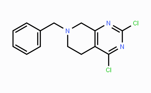 CAS No. 1059735-34-0, 7-Benzyl-2,4-dichloro-5,6,7,8-tetrahydropyrido[3,4-d]pyrimidine