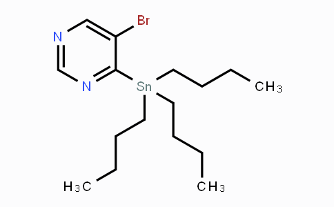 CAS No. 1416437-21-2, 5-Bromo-4-(tributylstannyl)pyrimidine