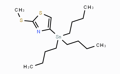CAS No. 446286-06-2, 2-(Methylthio)-4-(tributylstannyl)thiazole
