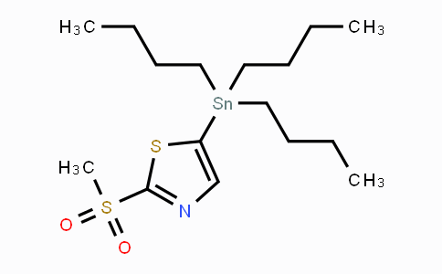 CAS No. 1245816-12-9, 2-(Methylsulfonyl)-5-(tributylstannyl)thiazole