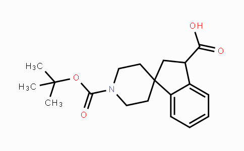 CAS No. 185526-32-3, 1'-(tert-Butoxycarbonyl)-2,3-dihydrospiro-[indene-1,4'-piperidine]-3-carboxylic acid