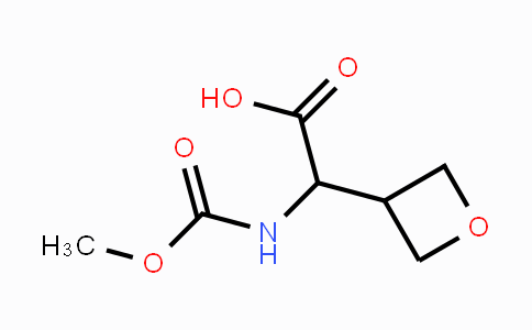 CAS No. 1009120-05-1, 2-(Methoxycarbonylamino)-2-(oxetan-3-yl)acetic acid