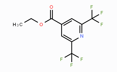 CAS No. 1280520-88-8, Ethyl 2,6-bis(trifluoromethyl)pyridine-4-carboxylate