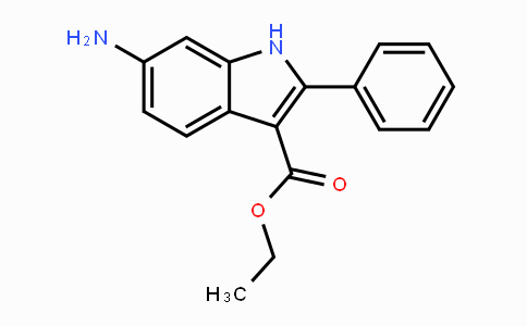 CAS No. 945655-38-9, Ethyl 6-amino-2-phenyl-1H-indole-3-carboxylate