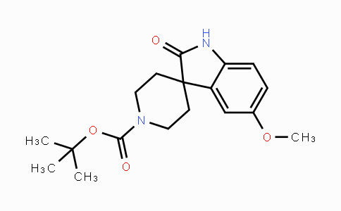 CAS No. 752234-64-3, 1'-Boc-1,2-dihydro-5-methoxy-2-oxo-spiro[3H-indole-3,4'-piperidine]