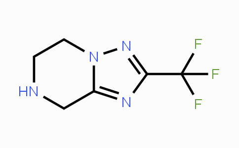 CAS No. 681249-57-0, 2-(Trifluoromethyl)-5,6,7,8-tetrahydro-[1,2,4]triazolo[1,5-a]pyrazine