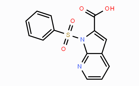 CAS No. 189089-90-5, 1-Benzenesulfonyl-1H-pyrrolo-[2,3-b]pyridine-2-carboxylic acid