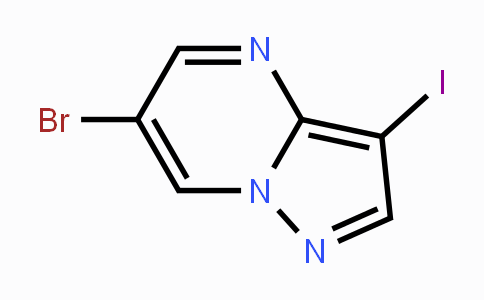 CAS No. 1109284-33-4, 6-Bromo-3-iodopyrazolo[1,5-a]pyrimidine