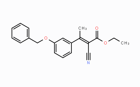 CAS No. 885266-49-9, Ethyl 3-[3-(benzyloxy)phenyl]-2-cyanobut-2-enoate