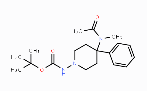 CAS No. 182621-53-0, tert-Butyl 4-[acetyl(methyl)amino]-4-phenylpiperidine-1-carbamate
