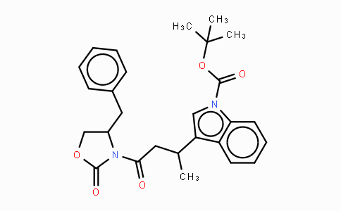 CAS No. 1132816-77-3, tert-Butyl 3-[1-methyl-3-(4-benzyl-2-oxo-1,3-oxazol-idin-3-yl)-3-oxopropyl]indole-1-carboxylate