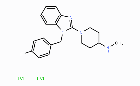 CAS No. 1134322-93-2, 1-[1-[(4-Fluorophenyl)methyl]-1H-benzimidazol-2-yl]-N-methyl-4-piperidinamine dihydrochloride