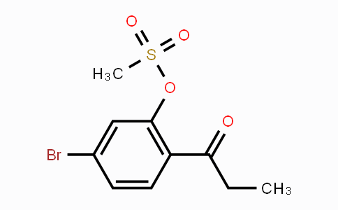 CAS No. 215815-08-0, 5-Bromo-2-propionylphenyl methanesulfonate