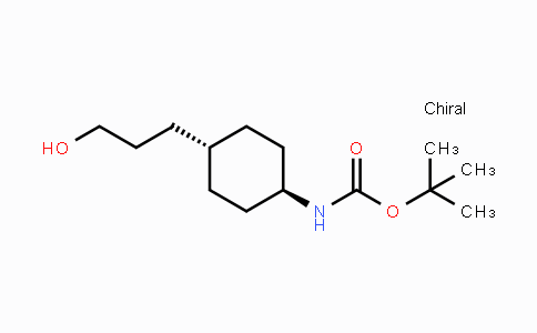 CAS No. 1212142-46-5, tert-Butyl trans-4-(3-hydroxypropyl)-cyclohexylcarbamate
