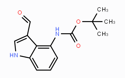CAS No. 885266-77-3, tert-Butyl 3-formyl-1H-indol-4-ylcarbamate